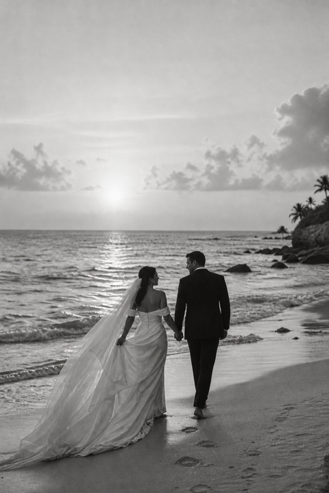 Valentina y Santiago, una boda elegante junto al mar